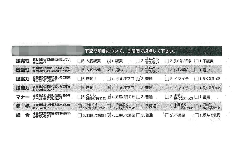 アンケート